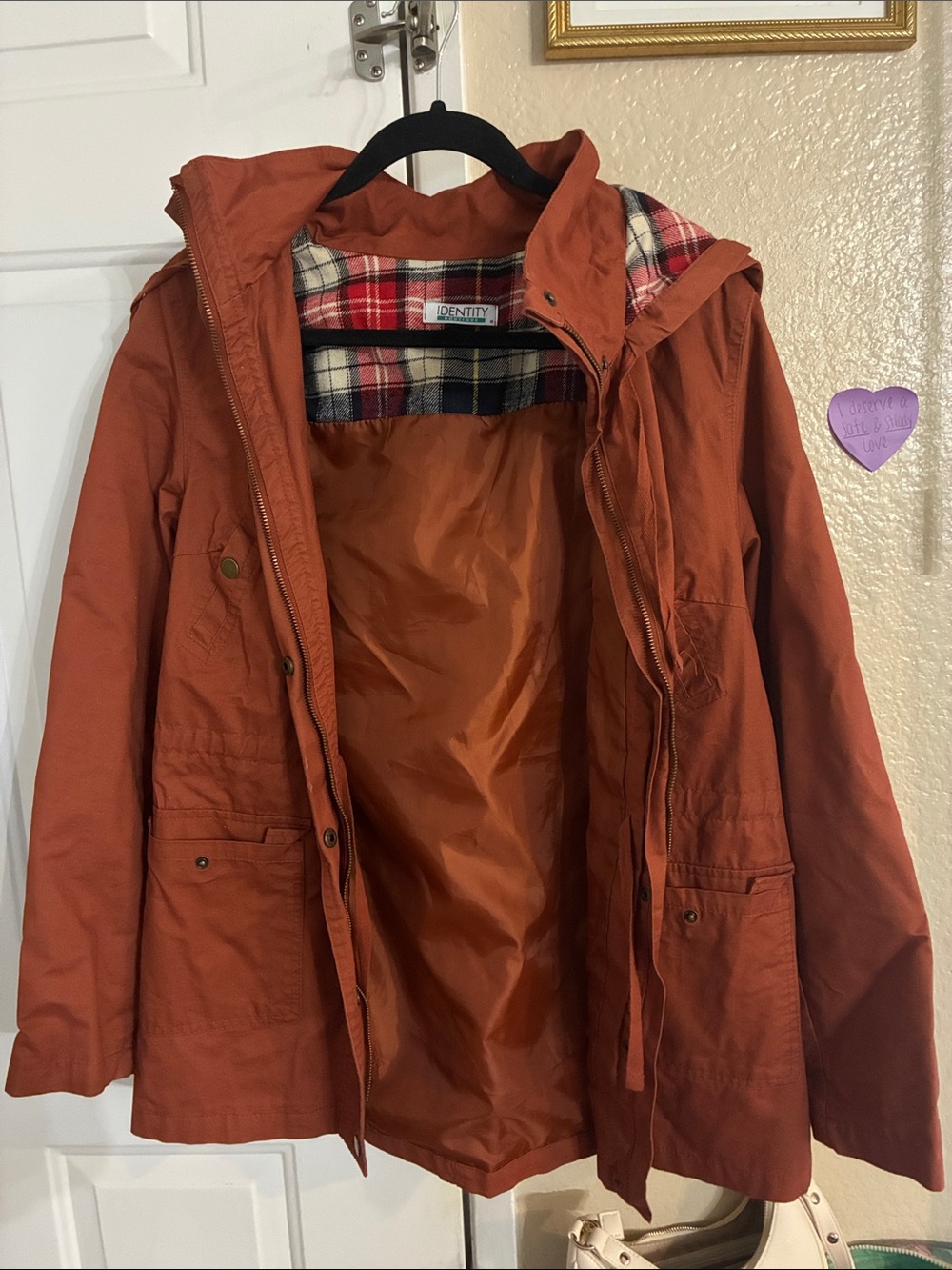 Women's Rust Utility Hooded Jacket
